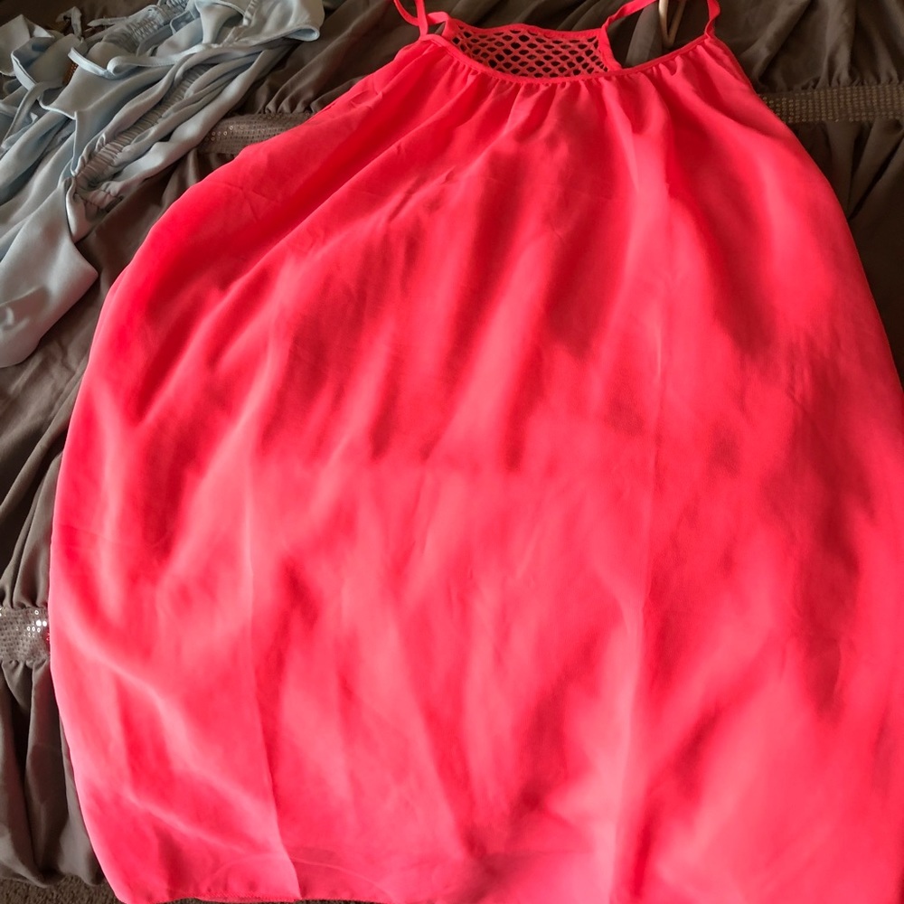 Hot pink dress